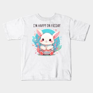 Happy friday rabbit Kids T-Shirt